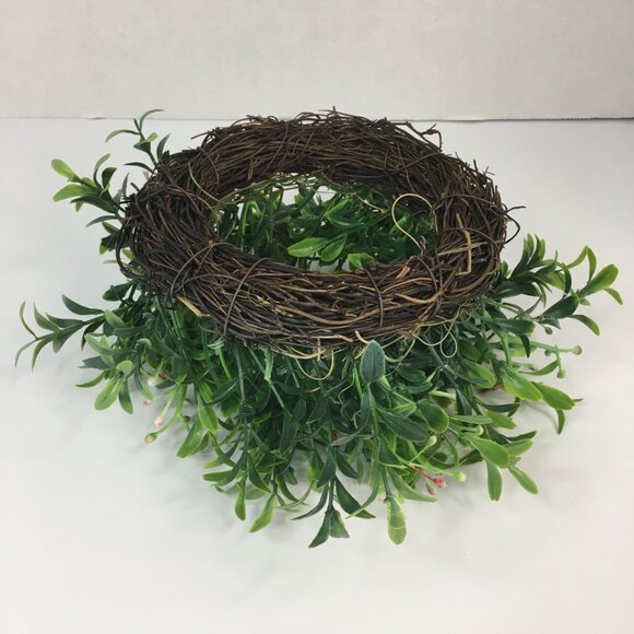 Spring Greenery Home Decor Mini Wreath Table Centerpiece Arrangement - Picture 12 of 13